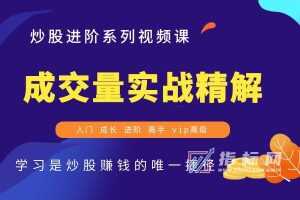 成交量实战精解高级视频教程